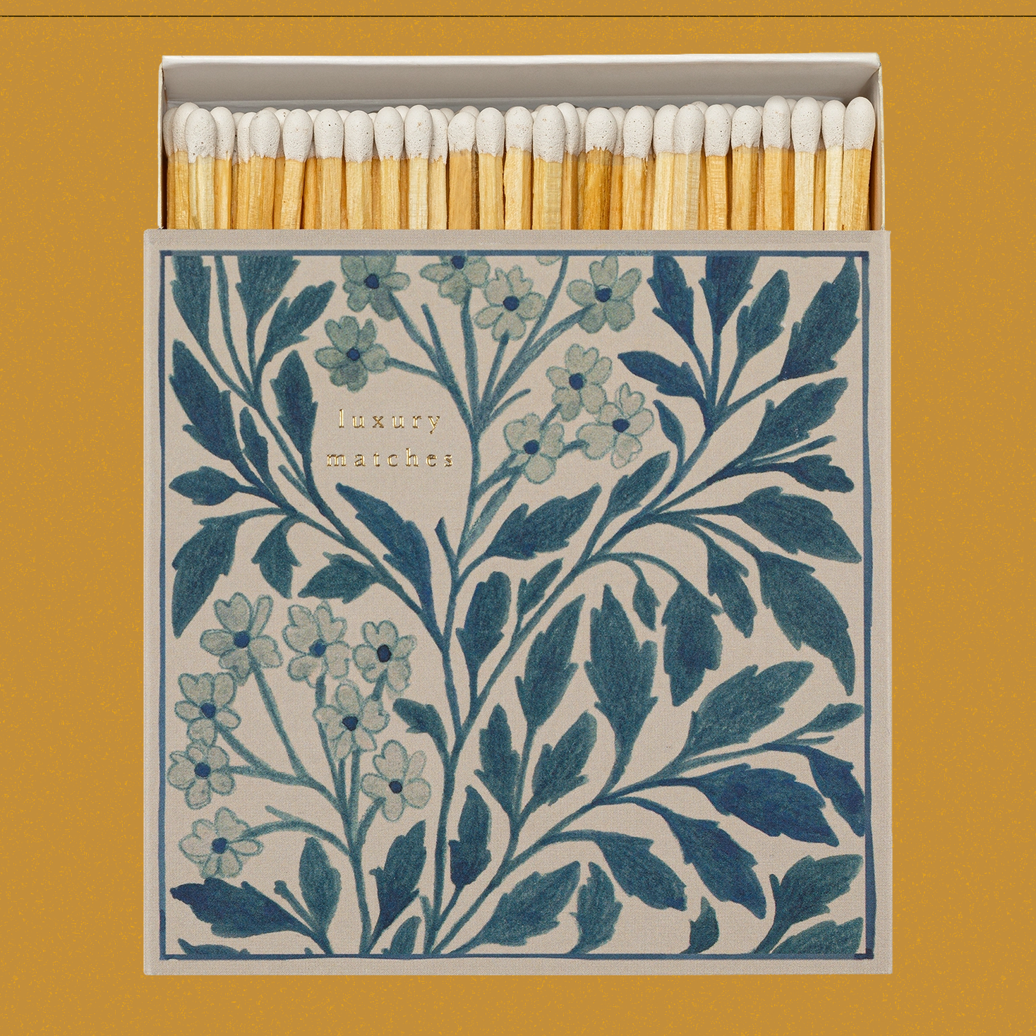 Fyrstikker blå blomster